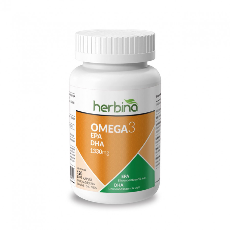 HERBINA Omega 3 Balık Yağı 120 Ssoftjel