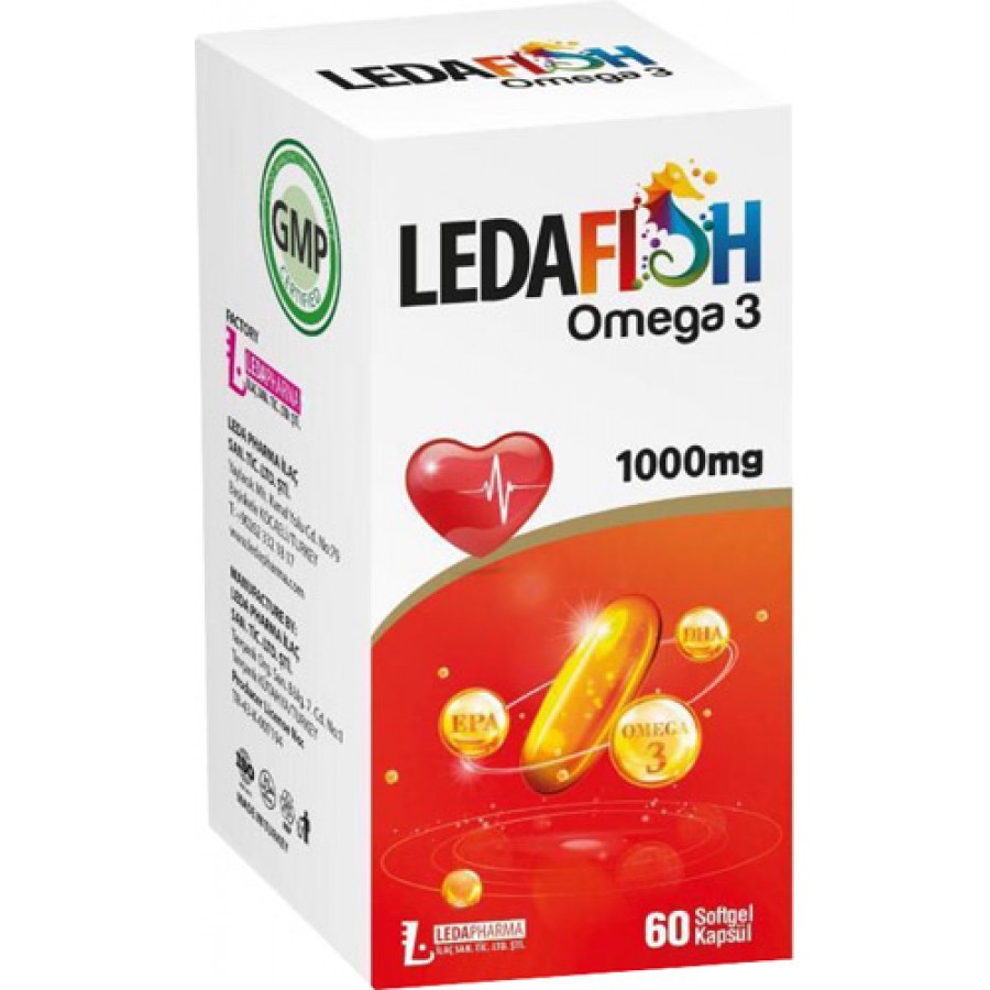 LEDAFİSH OMEGA3 1000MG (60 KAPSÜL)